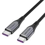 Kép 2/4 - USB-C-USB-C 100W Vention TAHHD 5A 0,5m USB 3.1 Gen2 4K kábel (szürke)