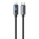 Kép 2/5 - Mcdodo CA-5710 USB-C to Lightning cable with 36W flashing light 1.2m (black)