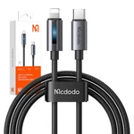 Kép 5/5 - Mcdodo CA-5710 USB-C to Lightning cable with 36W flashing light 1.2m (black)