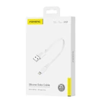 Kép 2/2 - Foneng X107 USB-A-Lightning kábel, 3A, 0.25m (fehér)