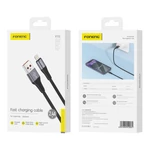 Kép 2/2 - Foneng X112 USB-A-Lightning kábel, 2.4A, 1m (fekete)