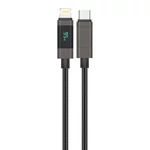 Kép 1/2 - Foneng XS05 PD 27W USB-C-Lightning kábel, 1.2m (fekete)