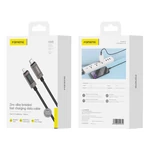 Kép 2/2 - Foneng XS05 PD 27W USB-C-Lightning kábel, 1.2m (fekete)