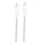 Kép 1/2 - Foneng XS02 USB-C-USB-C kábel, 60W, 1,2m (lila)