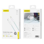 Kép 2/2 - Foneng XS02 PD27W USB-C-Lightning kábel, 1.2m (kék)