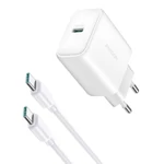 Kép 7/7 - Joyroom hálózati töltő JR-TCF24 C-C kábellel 30W 1m (fehér)