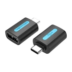 Kép 3/4 - Vention USB adapter CDTB0, USB-C férfi USB 2.0 női csatlakozóra (fekete)