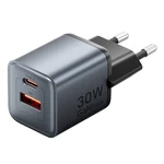 Kép 3/3 - GaN Vention USB-C + USB-A 30W-os töltő (szürke)