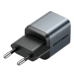 Kép 4/5 - GaN Vention USB-C 20W töltő + USB-C-L 1m kábel (szürke)
