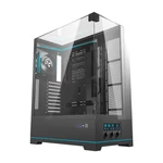Kép 1/6 - Darkflash DY450L PRO számítógépház + 1 ventilátor (fekete)