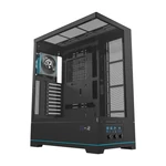 Kép 1/7 - Darkflash DY451L PRO számítógépház ventilátorral (fekete)