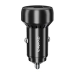 Kép 2/4 - Choetech 60W 2xUSB-C+USB-A autós töltő (fekete)
