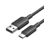 Kép 1/2 - USB 2.0 A - USB-C 3A kábel Vention CTQBF 1M (fekete)