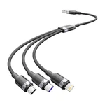 Kép 1/2 - USB 2.0 A-3-in-1 6A kábel Vention CTRBG 1.5M (fekete)