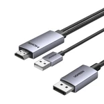 Kép 2/2 - Kábel DisplayPort HDMI Ugreen HD169 4K 60Hz 2m (czarny)