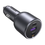 Kép 3/3 - UGREEN EC705 autós töltő, USB + 2x USB-C, 130W + 1m 5A kábel