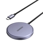 Kép 1/2 - UGREEN W703 MagSafe mágneses vezeték nélküli töltő, 15W, 1.5m