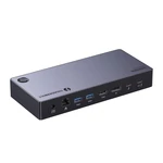 Kép 2/2 - 13in1 Ugreen Revodok Max 313 Thunderbolt 4 dokkolóállomás 2x USB 3.0, USB 3.2, USB-C 3.2, HDMI 2.1, DisplayPort 1.4, SD/microSD, RJ45, AUX 3.5mm, PD 140W