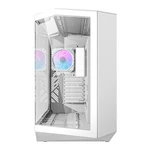 Kép 4/9 - Darkflash DY470 számítógépház (fehér) + 4 ventilátor + GPU konzol