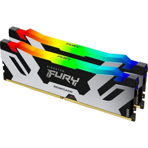 32GB 6000MHz DDR5 RAM Kingston Fury Renegade Silver RGB CL32 (2x16GB) (KF560C32RSAK2-32)
