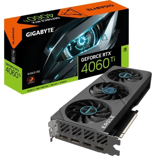Gigabyte GeForce RTX 4060 Ti 8GB EAGLE 8G videokártya (GV-N406TEAGLE-8GD)