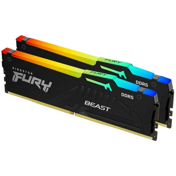 32GB 6000MHz DDR5 RAM Kingston Fury Beast RGB CL36 (2x16GB) (KF560C36BBEAK2-32)