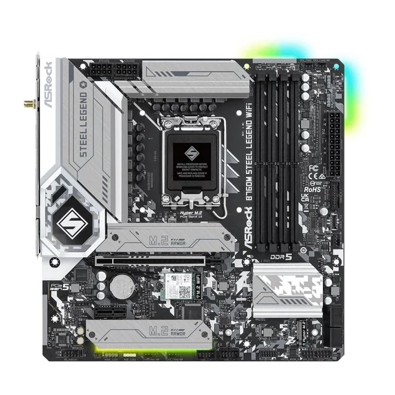 ASRock B760M Steel Legend WiFi alaplap (90-MXBL70-A0UAYZ)