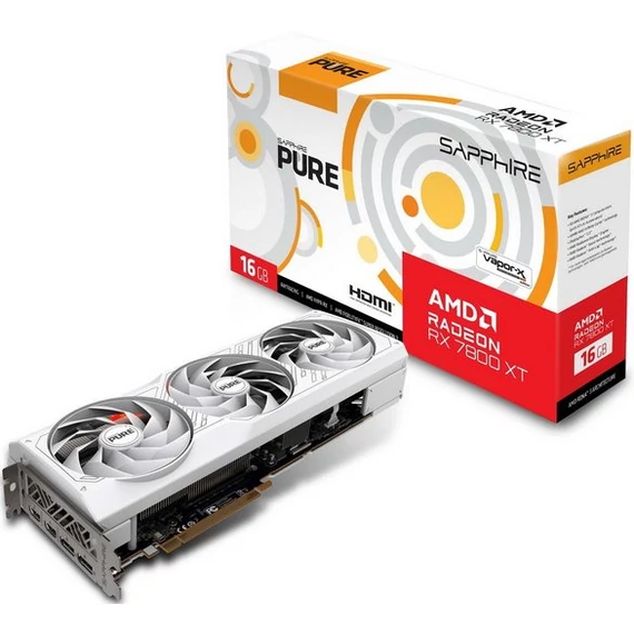 Sapphire Radeon RX 7800 XT 16GB PURE videokártya (11330-03-20G)