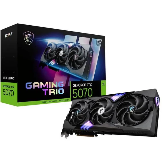 MSI GeForce RTX 5070 12G GAMING TRIO OC videokártya (G5070-12GTC)
