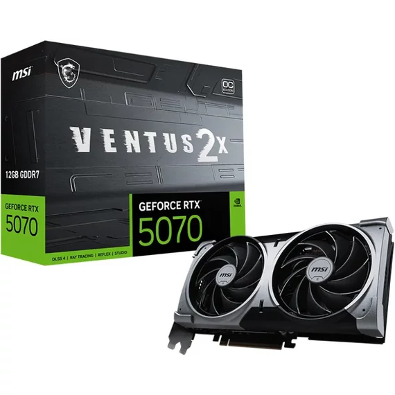 MSI GeForce RTX 5070 12G VENTUS 2X OC videokártya (G5070-12V2C)