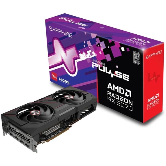 Sapphire Radeon RX 9070 16GB PULSE videokártya (11349-03-20G)