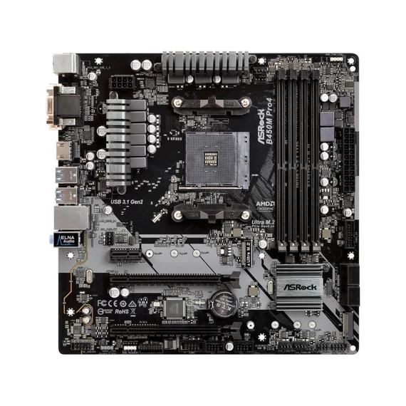 ASRock B450m Pro4 R2.0 Alaplap