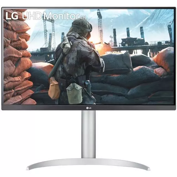 LG Monitor 27" - 27UP650P-W.AEU (IPS; 16:9; 3840x2160; 5ms; 400cd; DP, HDMIx2, USB, HDR; FreeSync; Pivot)