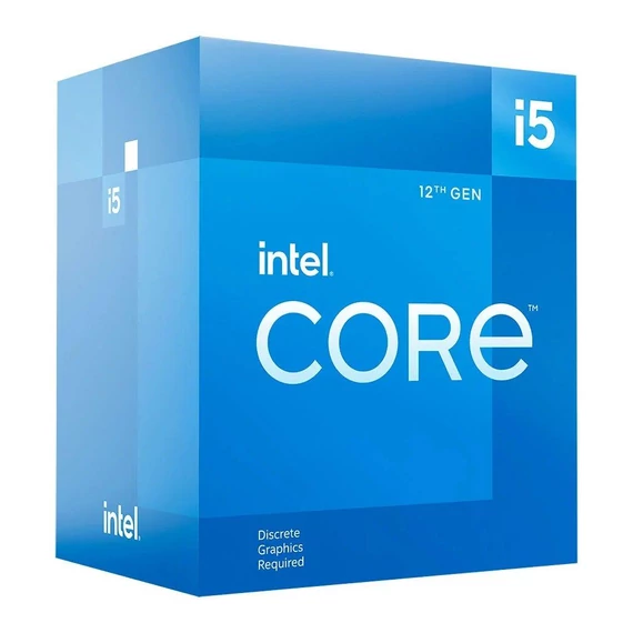 Intel Processzor - Core i5-12400F (2500Mhz 18MBL3 Cache 10nm 65W skt1700 Alder Lake) BOX No VGA