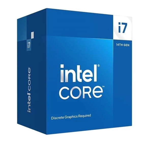 Intel Processzor - Core i7-14700F (2100Mhz 33MBL3 Cache 10nm 65W skt1700 Raptor Lake) BOX No VGA