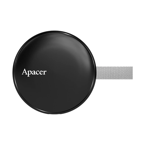 Apacer Külső SSD 512GB - AS725 (USB3.2 Type C, R/W: 1000 MB/s, MagSafe, fekete)
