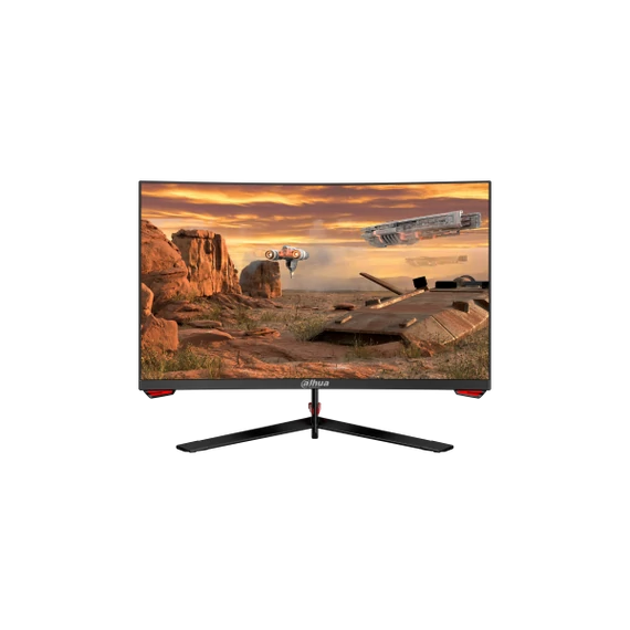 Dahua Monitor 27" - LM27-E230C (VA; 16:9; 1920x1080; 1ms; 180Hz; 250cd; HDMIx2; DP; Audio; Ívelt)