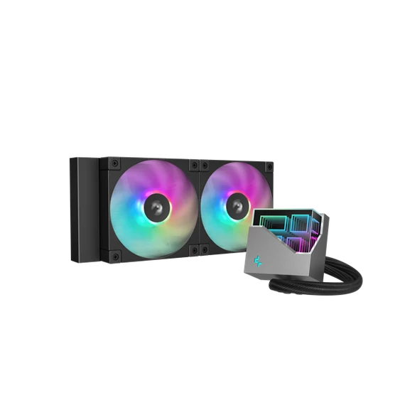 DeepCool CPU Water Cooler - LT240 ARGB (max 19dB; max. 145,86 m3/h; 2x12cm)