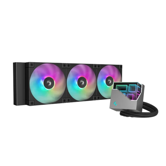 DeepCool CPU Water Cooler - LT360 ARGB (max 19dB; max. 145,86 m3/h; 3x12cm)