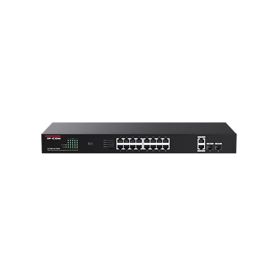 IP-COM Switch PoE - G1120P-16-150W (18x1Gbps; 2x SFP; 16 af/at PoE+ port; 135W, Rackbe szerelhető)