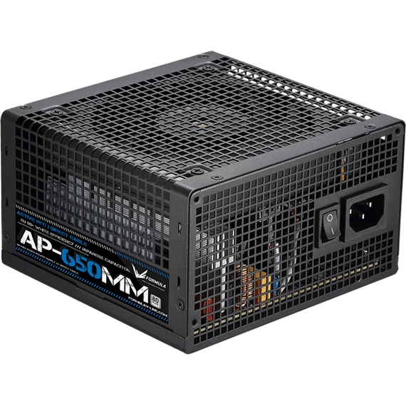 Formula Tápegység 650W - AP-650MM (80 Plus, Aktív PFC, 12cm)