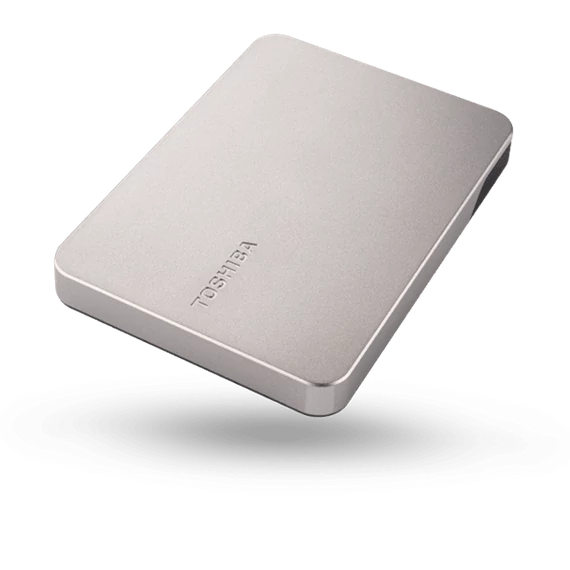 Toshiba Külső HDD 2.5" - 4TB Canvio Flex Ezüst (USB3.2 Gen 1. (USB-A, USB Type-C; ~5Gbps; exFAT+; Mac kompatibilis)