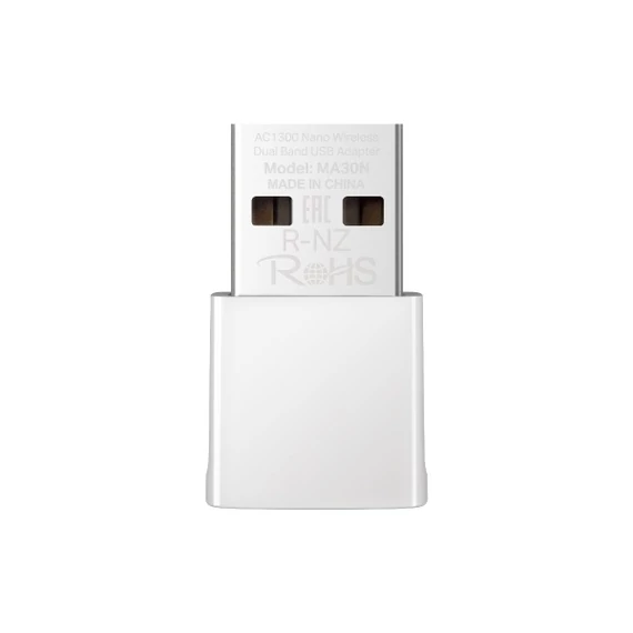 Mercusys Hálózati adapter WiFi AC1300 - MA30N (867Mbps 5GHz + 400Mpbs 2,4GHz; USB2.0; WPA3)