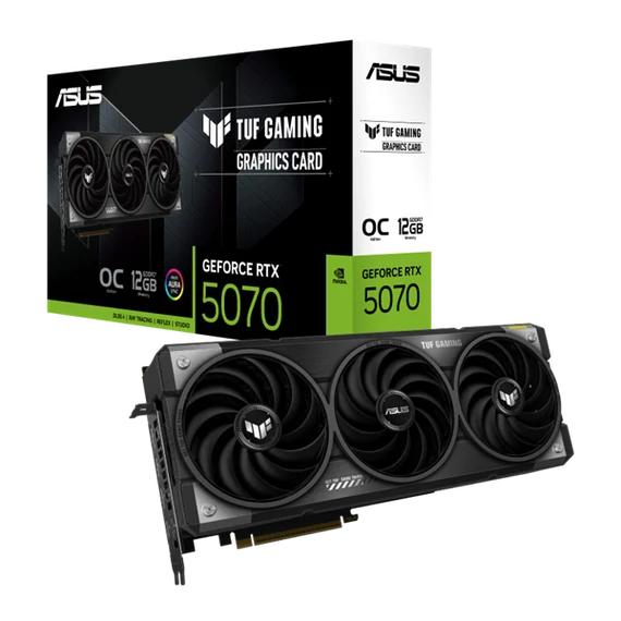 Asus Videokártya - nVidia TUF-RTX5070-O12G-GAMING (12288MB, GDDR7, 192bit, 2xHDMI, 3xDP)