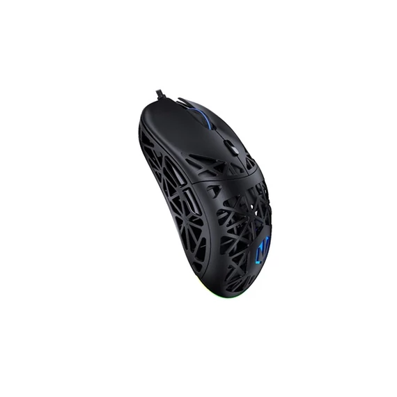 Endorfy Egér - LIV (Honeycomb, 8000 DPI, ARGB, PixArt PAW3311, optikai, 1,8m, fekete)