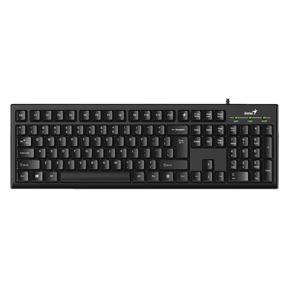 Genius Billentyűzet - KB-100 (Vezetékes, USB, Smart, fekete)