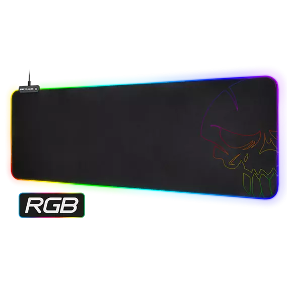 Spirit of Gamer Egérpad - RGB Large (RGB háttérvilágítás, 800 x 300 x 4mm; fekete)