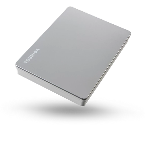 Toshiba Külső HDD 2.5" - 2TB Canvio Flex Ezüst (USB3.2 Gen 1. (USB-A, USB Type-C; ~5Gbps; exFAT+; Mac kompatibilis)