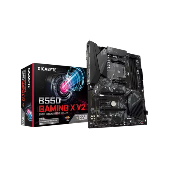 Gigabyte Alaplap - AMD B550 GAMING X V2 AM4 (B550, 4xDDR4 3200MHz, 2xPCI-E, RAID, 4xSATA3, 2xM.2, 6xUSB2.0, 6xUSB3.1)