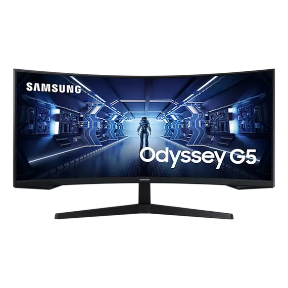 Samsung Monitor 34" - C34G55TWWP (VA, 3440x1440, 21:9, WQHD, 165HZ, 250cd/m2, 1ms, Curved)